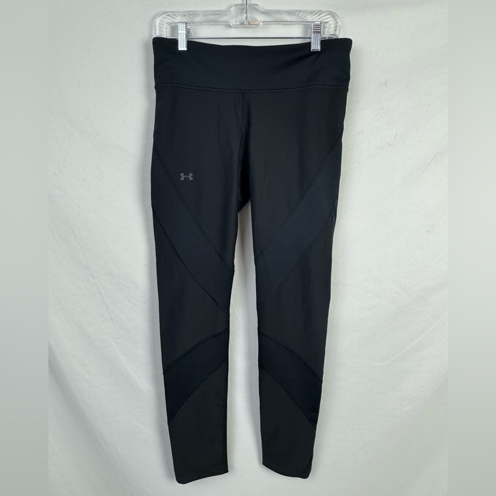 NWOT Under Armour Fitted Heatgear Womens Vented CompressionLeggings Blk - Size L